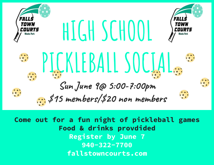 Pickleball events High School Pickleball Social